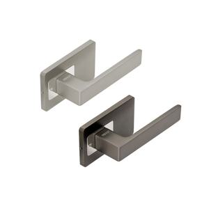 고급 사각 플레이트 방문손잡이 안방 화장실 실내문 그레이 다크그레이 인테리어