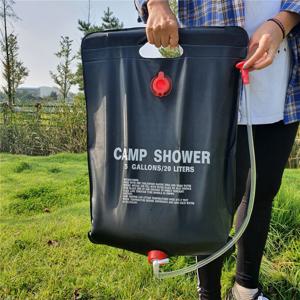 캠프샤워백 20리터 포켓 샤워 블랙 워터백 이동식 간이 샤워기 물통 캠핑 야외활동