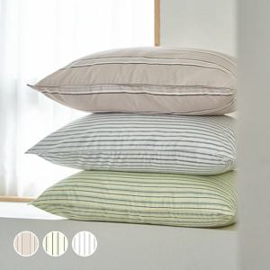 드리즐 워싱 알러지케어 스트라이프 2겹 베개커버 50x70 3color