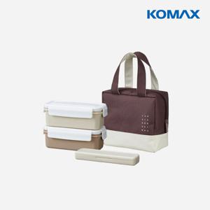 런치메이트 더 슬림 도시락세트 (도시락통 2 + 수저세트 + 약보온보냉 가방) 안심도시락통