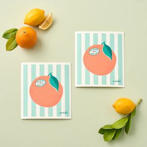 프루티 셀룰로스 행주 오렌지 2p