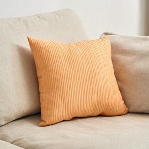 소프트셔링 솜포함 쿠션 오렌지 50x50