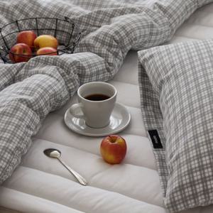 체크인룸 캐주얼 빈티지 차렵이불세트 SS/Q/K 4color