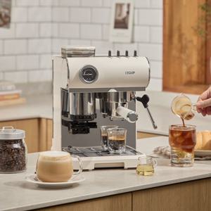올인원 커피머신 LCM-19BF06WH 가정용 에스프레소머신 캡슐 원두 커피메이커