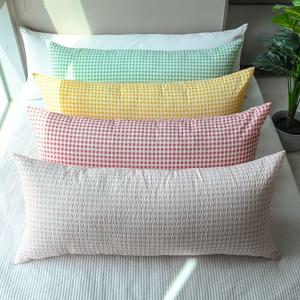 지지미 리플 시어서커 크로스 체크 ver1 대쿠션 대형 등쿠션 4colors, 4size