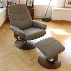 레이노 천연소가죽 1인용 리클라이너 안락의자 2color