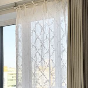 린넨 자수 커튼 CUMV53