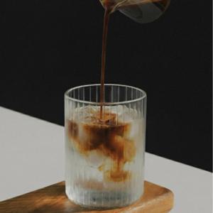 홈카페 우유컵 내열 유리 컵 투명 글라스 카페 유리잔 밀크 320ml 500ml