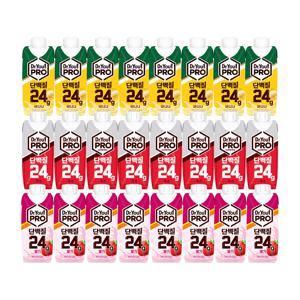 닥터유 프로 단백질 드링크 3종 24개 (초코,바나나,딸기) 250ml