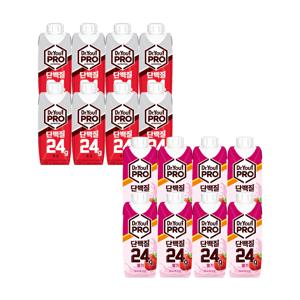 닥터유 프로 단백질 드링크 초코 250ml x8 + 딸기 250ml x8