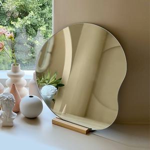 디자인 비정형  벽 탁상 거울 물방울 2size