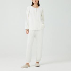 여 밍크 플리스 셔링 파자마 팬츠 (2 colors)