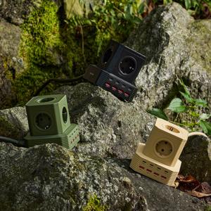 버티컬 아웃도어 고용량 릴선 리드선 13구 릴콘센트 캠핑연장선 캠핑전기선 작업선