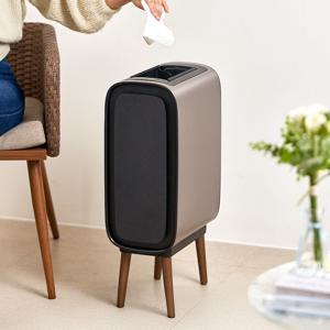 더슬림 미엘루 센서 휴지통 스마트 자동 주방 기저귀 쓰레기통 15L, 카본실버