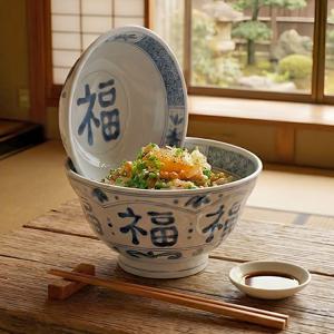 행복 돈부리 뚜껑 세트 면기 덮밥 그릇 규동 텐동 우동 일본 도자기 볼 식기 집들이 선물