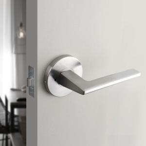 스텐 방문손잡이 론드 도어 무광실버