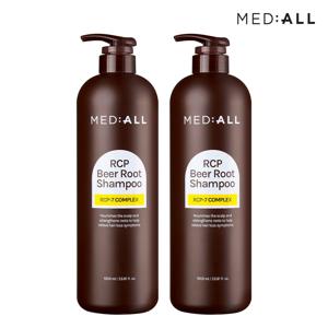 비어루트 맥주효모 탈모케어 대용량 샴푸 1000ml (화이트머스크향) 2개