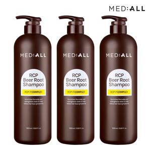 비어루트 맥주효모 탈모케어 대용량 샴푸 1000ml (화이트머스크향) 3개