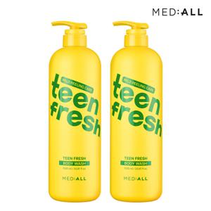 틴 프레시 청소년 트러블진정 각질개선 대용량 바디워시 1000ml 2개