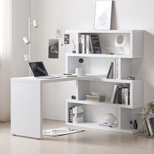 글래드 지그재그 4단 책장 1200 공부방 ㄱ자형 코너 책상 세트 1400