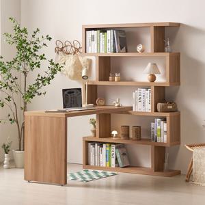 글래드 지그재그 5단 책장 1200 공부방 ㄱ자형 코너 책상 세트 1400