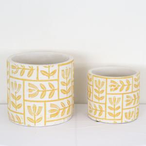 옐로우튤립 저면관수 디자인 인테리어 화분 9cm 12cm포트용