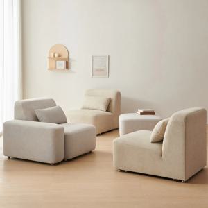 밴 모듈 아쿠아 기능성 패브릭소파(팔걸이형)