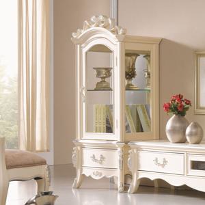 호마른 1400 엔틱 원목 유리 양주 진열장 장식장