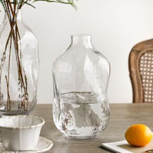 [5% 쿠폰!] 아이리쉬 북유럽 비정형 오브제 인테리어 유리 대형 화병 보틀