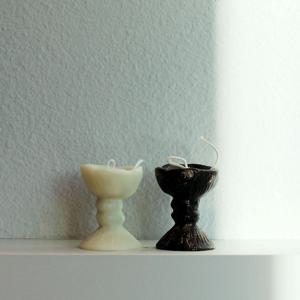 글리터 고블렛 오브제 캔들 2개 세트 (2color) 집들이선물 생일선물 답례품 연말선물