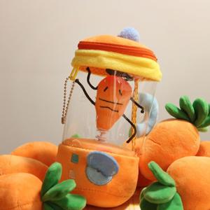 하찮은 움직이는 당근 믹서기 인형 야채 채소 당근키링 스트레스 해소 웃긴 소품 굿즈