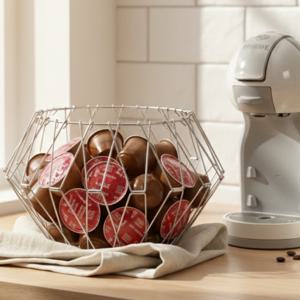 커피캡슐보관함 정리함 다용도 변신 스텐 바구니