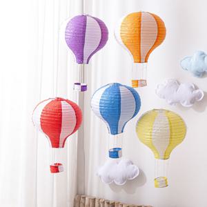 칼라 열기구 모빌 1P 지름 30cm