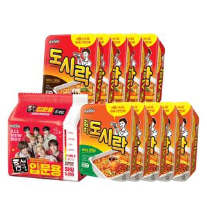 팔도 틈새라면 입문용 x1팩 + 도시락 x5개 + 김치도시락 x5개