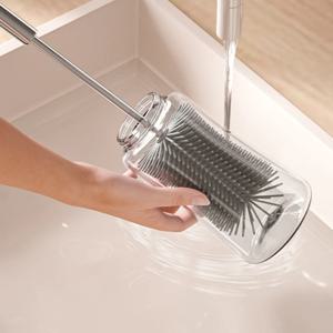 회전 실리콘 젖병 세척솔 컵 브러쉬