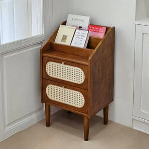 엘리브 다온 라탄 매거진랙 수납 협탁 사이드 보조테이블