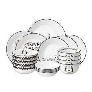 스누피앤찰리에디션 한국형 4인 18P 원형 홈세트