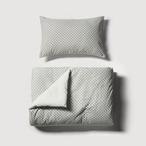 체커보드 차렵이불 베개커버 세트 SS_아이보리