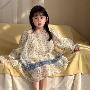 로뮤 플라워 쉬폰 원피스 R16435