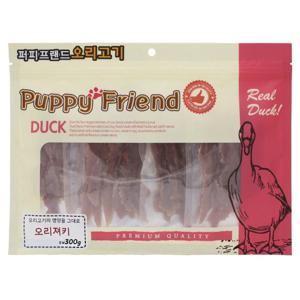 대용량강아지간식 대포장 300g 오리져키