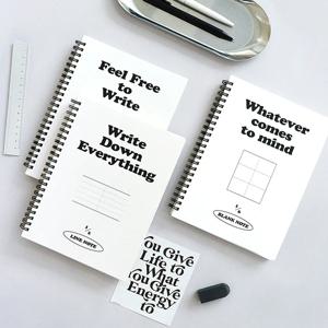 기본 A5 스프링 노트 (라인,모눈,무지)