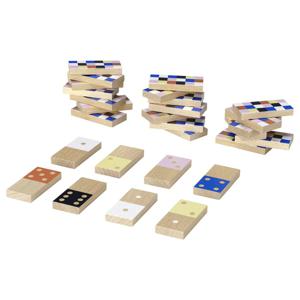 FJALLVRAK 피엘브로크 도미노 28개입 도미노게임 블록게임 쌓기놀이 장난감 완구