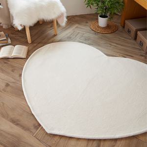 까드리아 올데이 하트 컬러 러그 극세사 단모 워셔블 거실 카페트