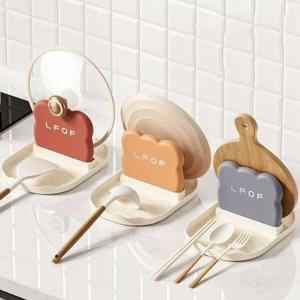 1+1 조리시 냄비 뚜껑 거치대 조리도구 수납