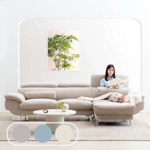 [스툴무료증정] 몬스터 4인용 아쿠아텍스 클린 패브릭 소파