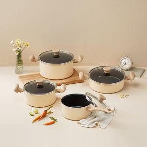 인덕션 티타늄 데이지 냄비 4종 풀세트