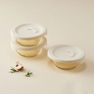 NEW 바로한끼 유리 밥용기 250ml 3개세트 (LLG301S3)