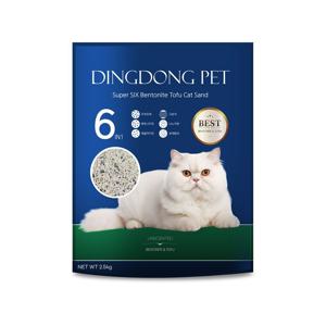 수퍼 식스 벤토나이트 두부 모래 2.5Kg 1개