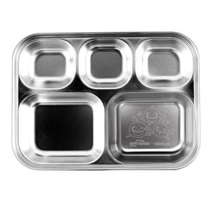 아기상어 5구 스텐 유아 어린이 유치원 식판