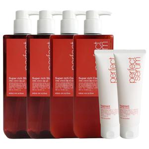 슈퍼리치샴푸x2+컨디셔너x2+트리트먼트180mlx2